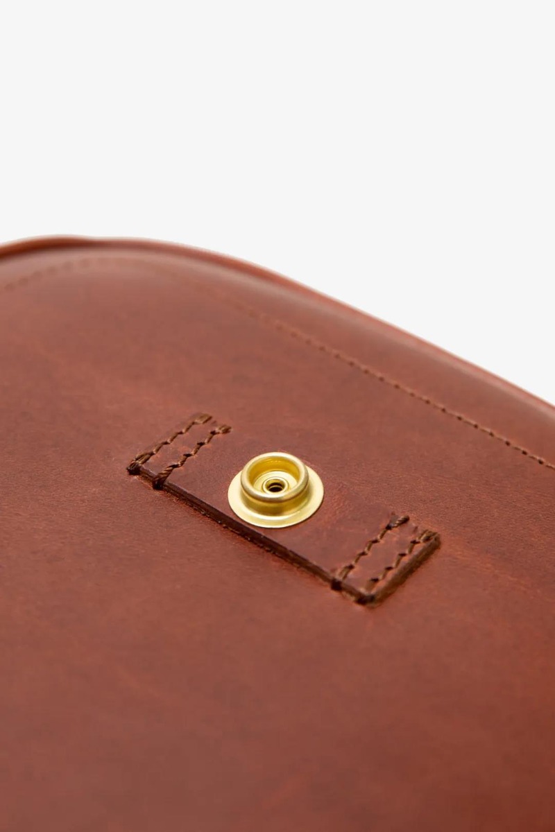 Italian Waxed Leather Saddle Bag-3