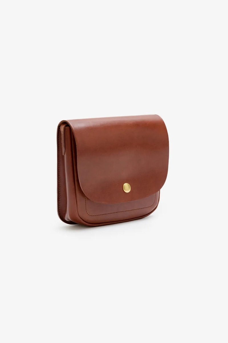 Italian Waxed Leather Saddle Bag-5