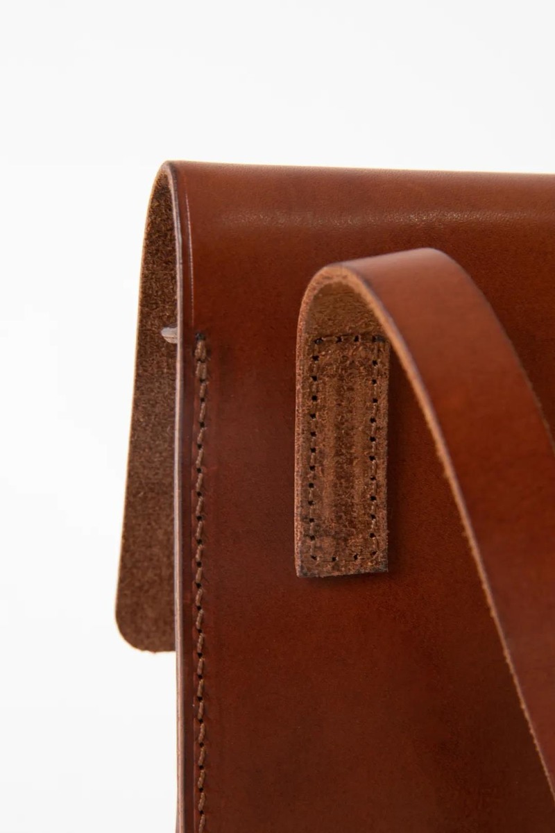Italian Waxed Leather Military Crossbody Pouch-3