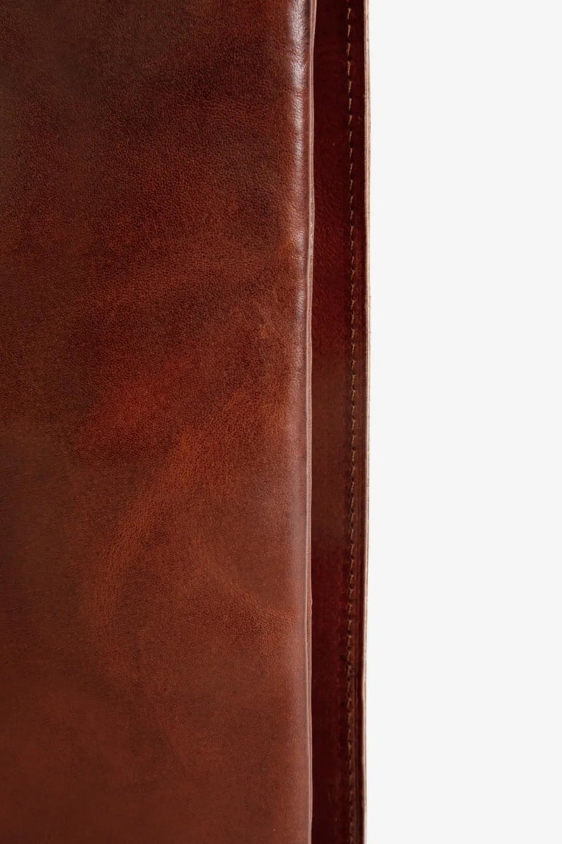 Italian Waxed Leather Military Crossbody Pouch-2