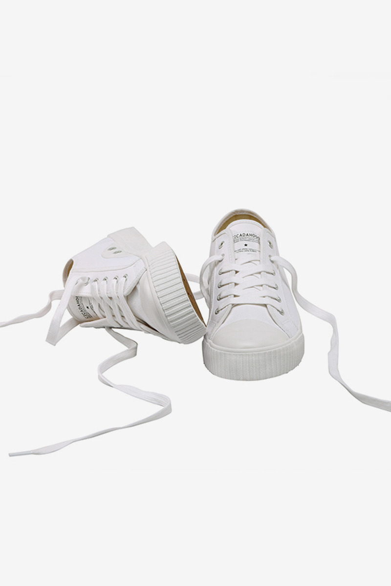 Okayama Canvas Low-top Vuleanized Shoes-5