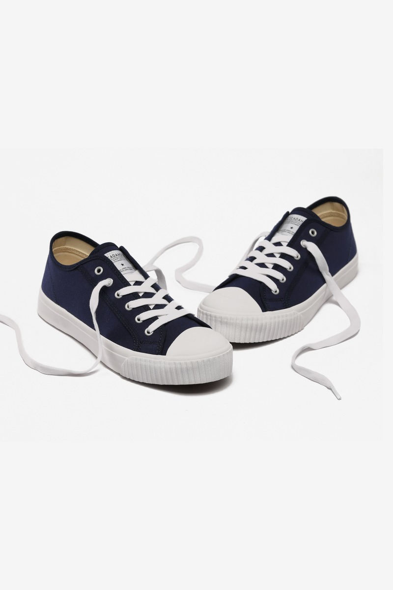 Okayama Canvas Low-top Vuleanized Shoes-5