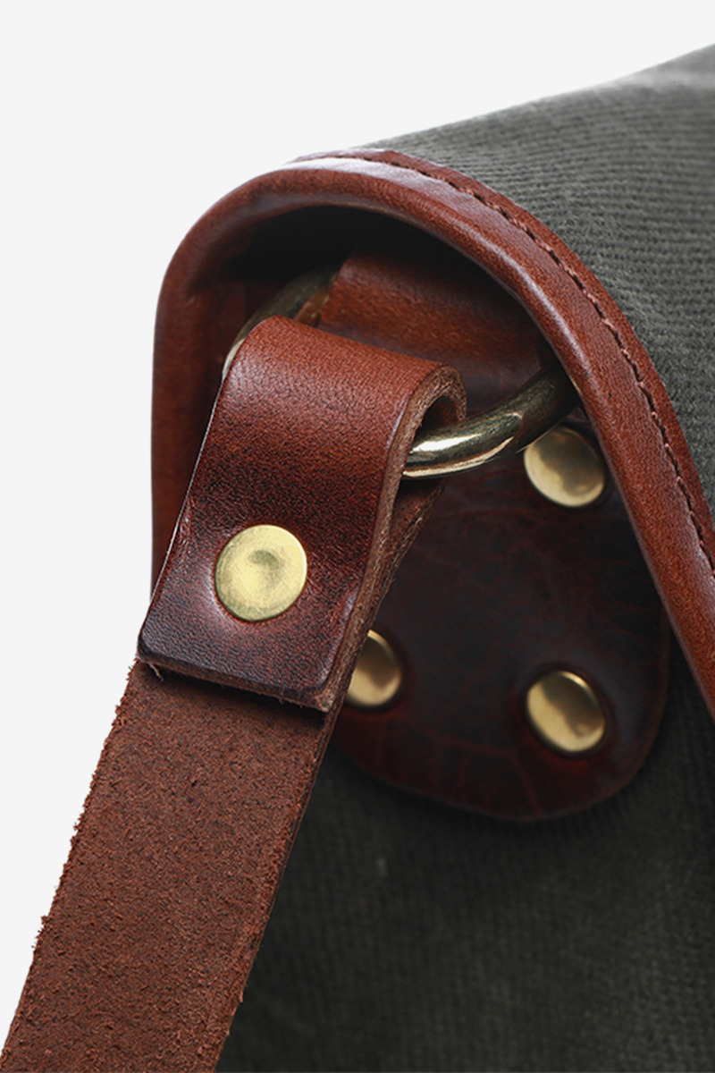 Heritege Military waxed canves bag-4