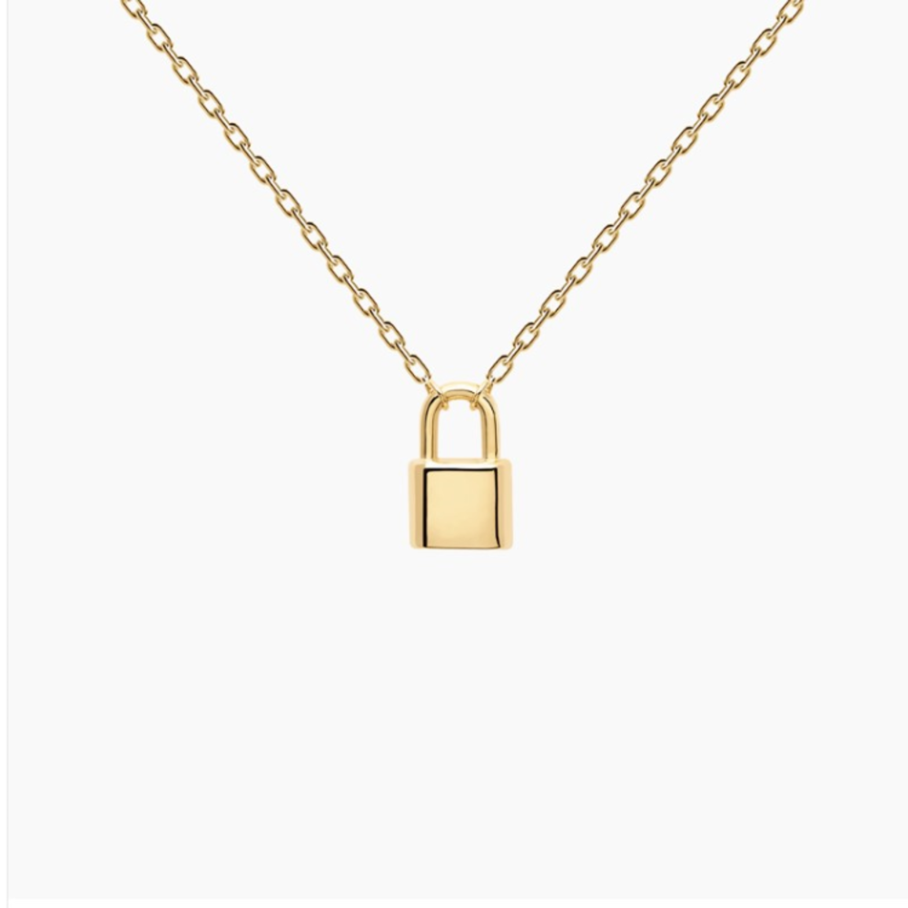 现货西班牙进口Pd Paola Bond镀金锁项链925银欧美小众时尚首饰