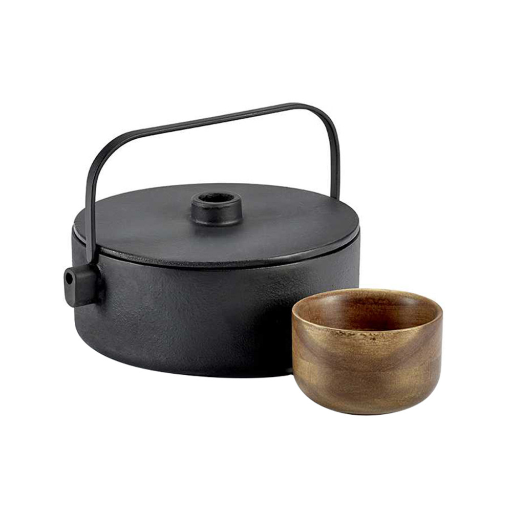 Serax比利时进口Collage日式铸铁茶壶枫木茶杯北欧茶具套装乔迁礼