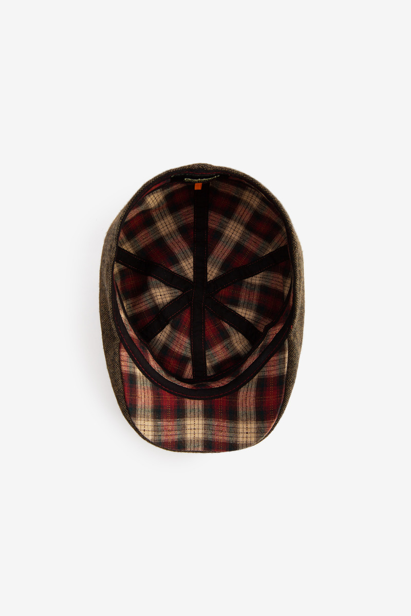 British Wool Blend 6 Panels Duckbill Flat Cap, unisex-4