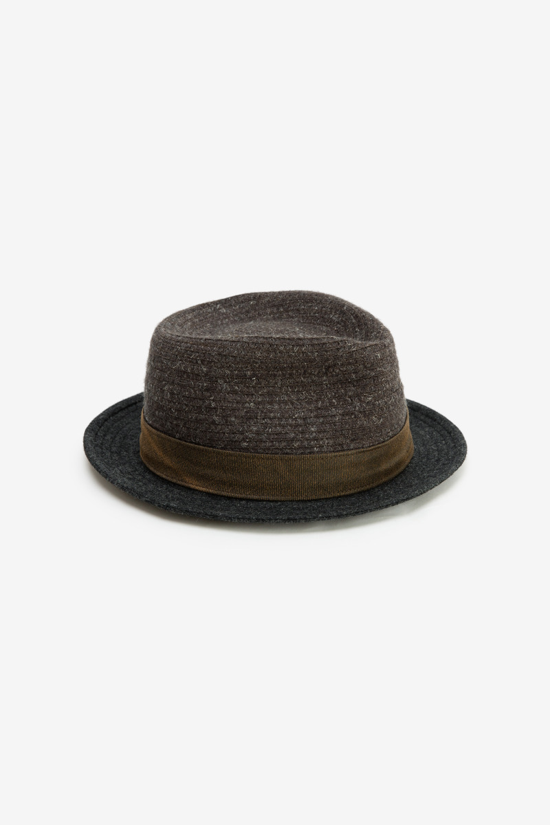 U.S Blend Knit Stingy Brim Fedora Hat, unisex-5
