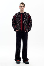 AW20原创设计 雪尼尔提花针织毛衣