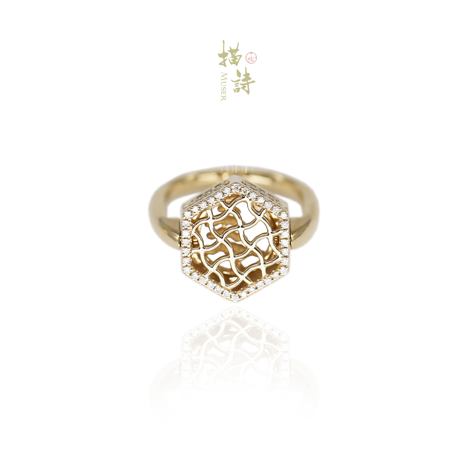 预售-松间曲径-满钻双面戒指-2