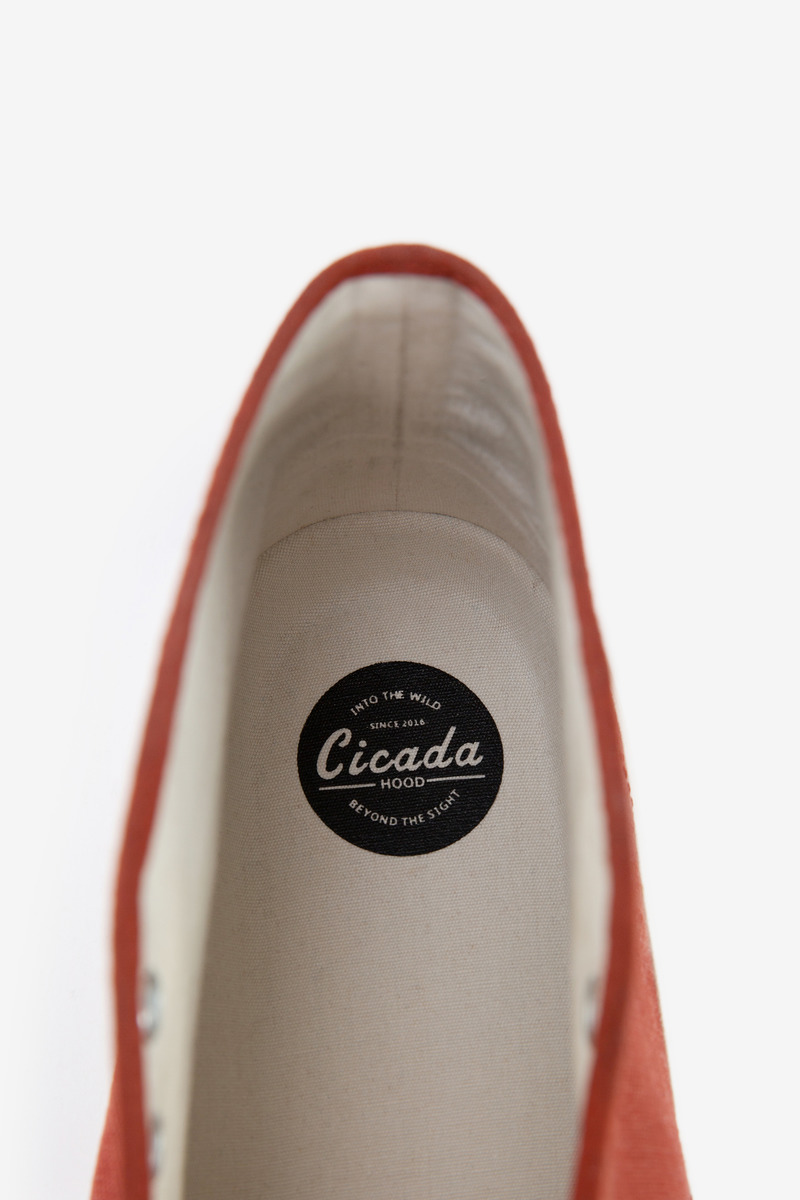 Japanese U.S. Army Duck High Top Deck Shoes(brick red)-3