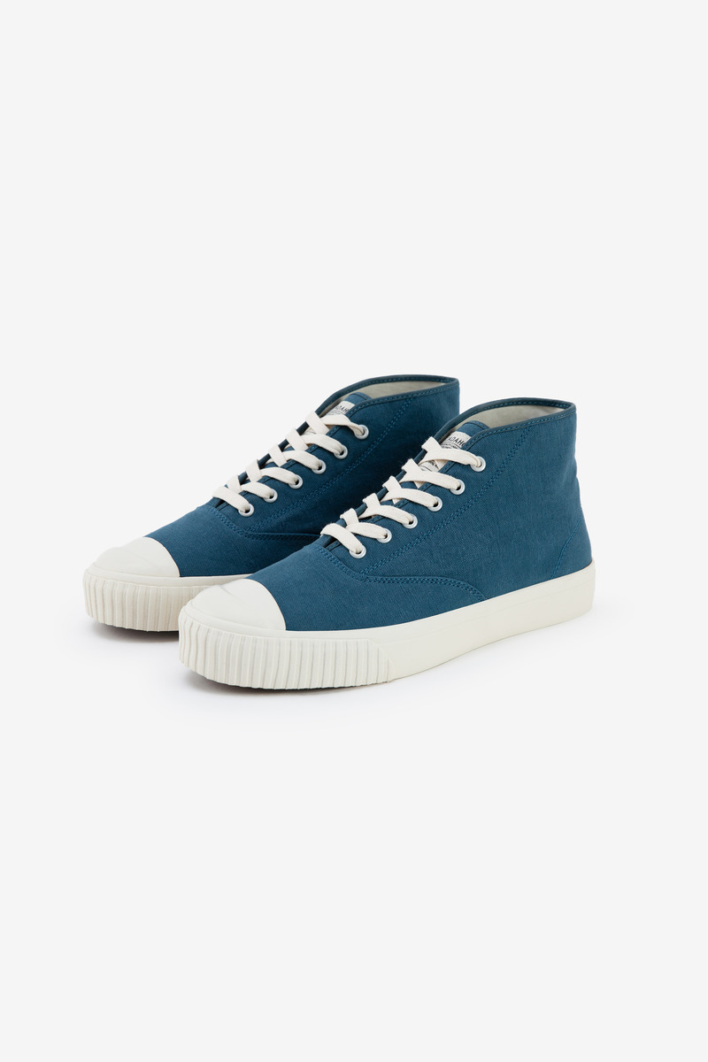 Japanese U.S. Army Duck High Top Deck Shoes(ocean blue)