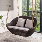 239usd Prodgf 1 Set 130*65*65cm two people seat Rattan Minshuku Hanging Chair