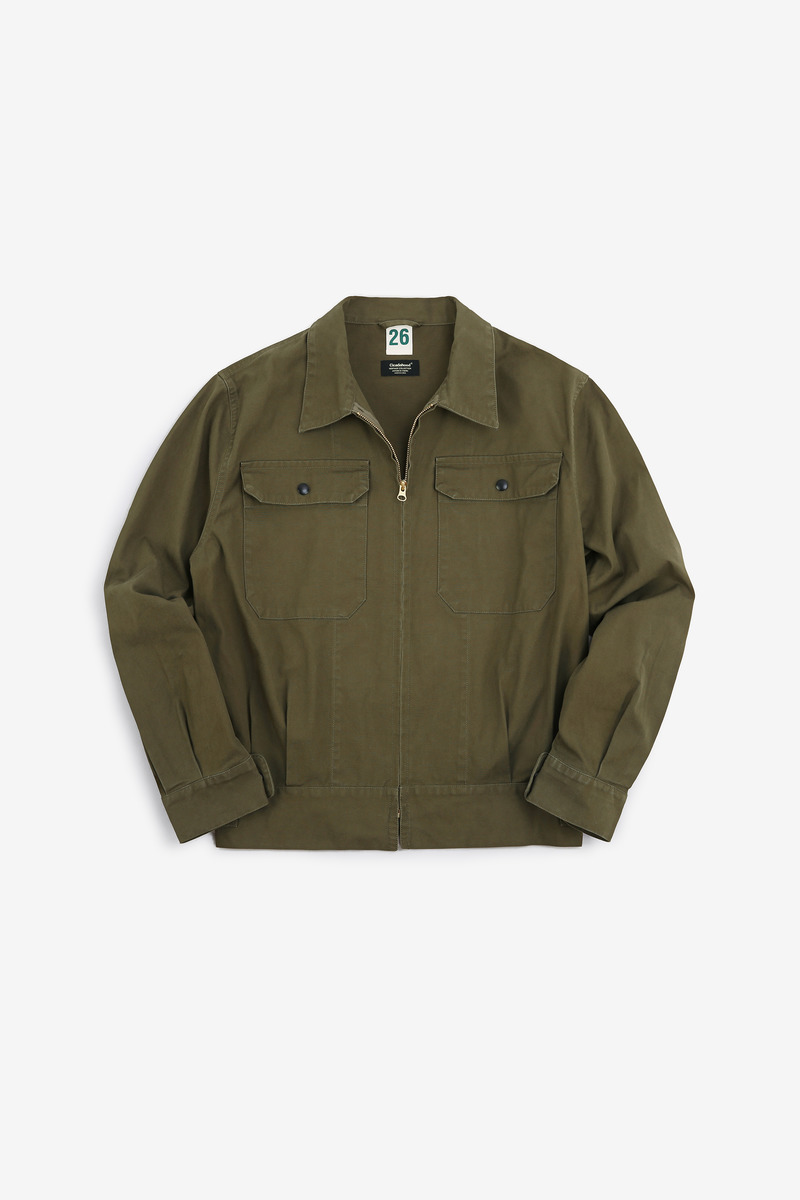 Japanese Cotton Duck Australian Army Drill Work Jacket, Unisex-5