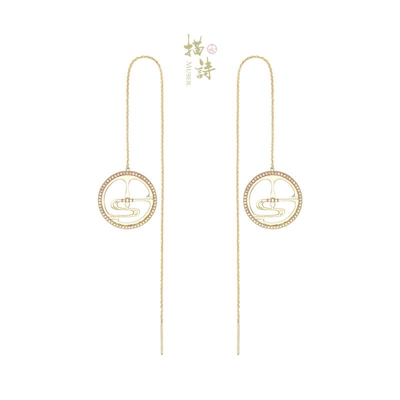 预售-描诗-围钻耳线