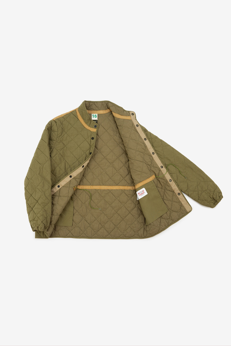 French Army Quilting Liner Jacket, unisex-2
