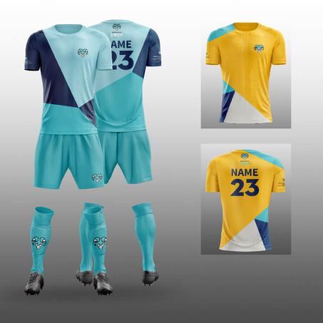 Boy's Football Full Home kit and Away shirt  男装足球服全套主场队服和客场球衣