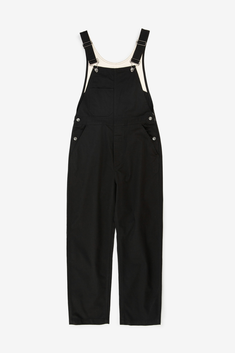Japanese Workwear Herringbone Twill overalls(black)