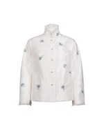 刺绣立领真丝外套