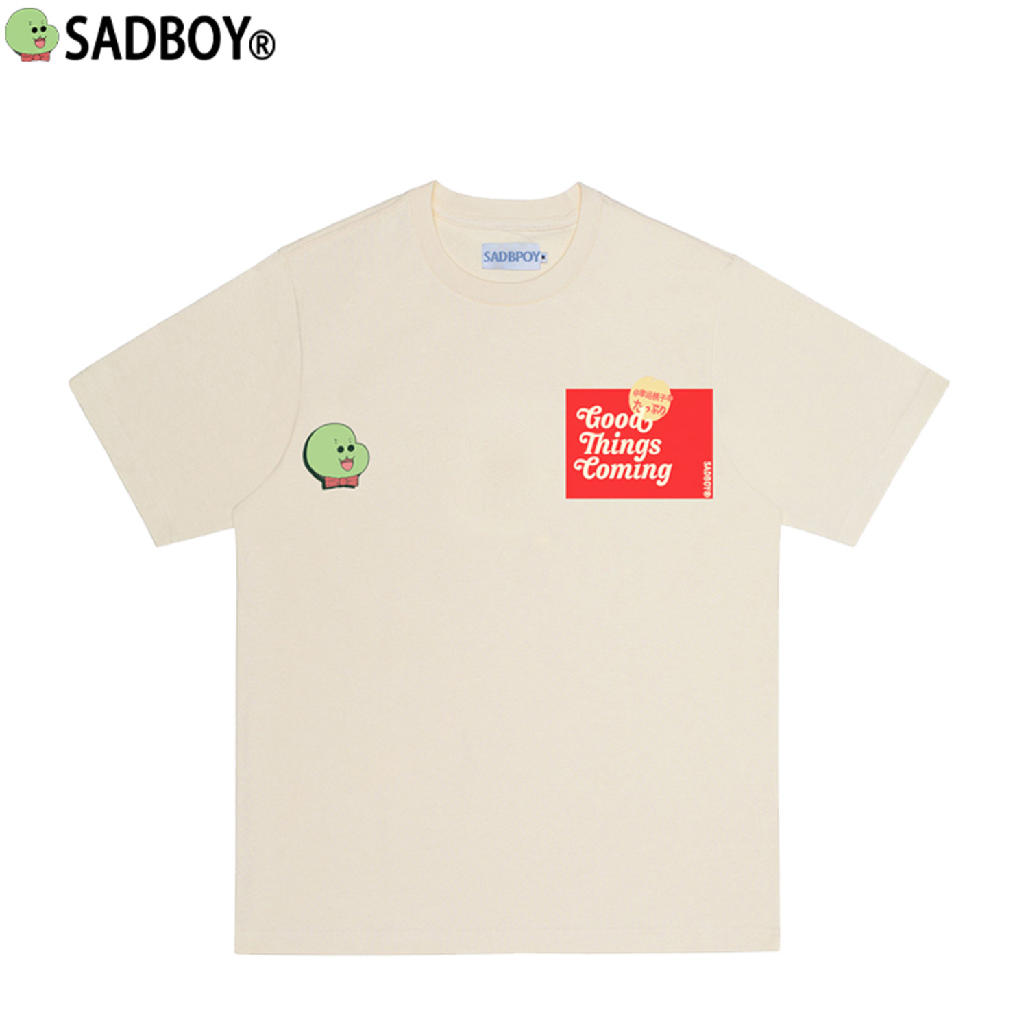 SadBoy 悲伤男孩二蛋联名印花个性休闲潮外贸出口纯棉短袖男女T恤-3