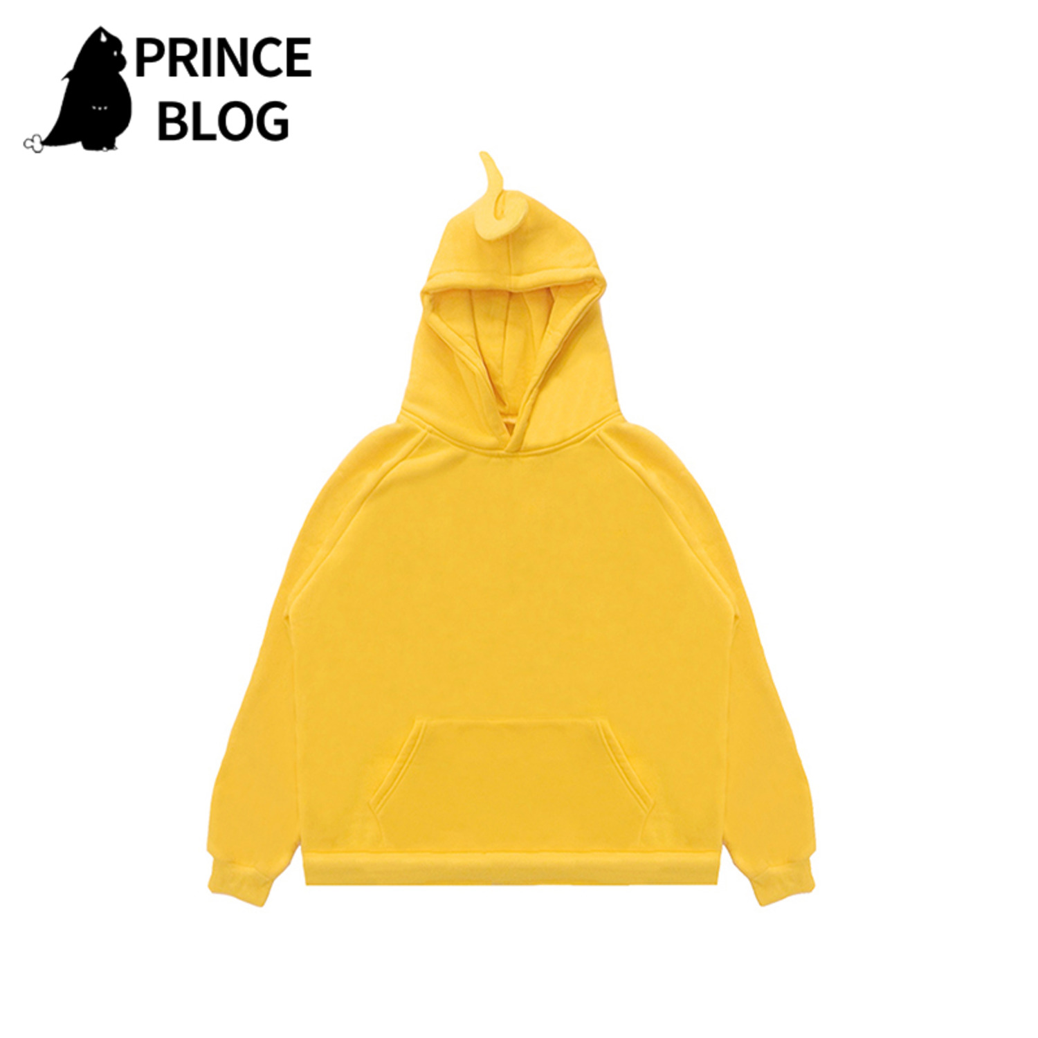 清仓卫衣涤纶（非纯棉）PrinceBlog原创天线宝宝连帽个性学生可爱黄色卫衣