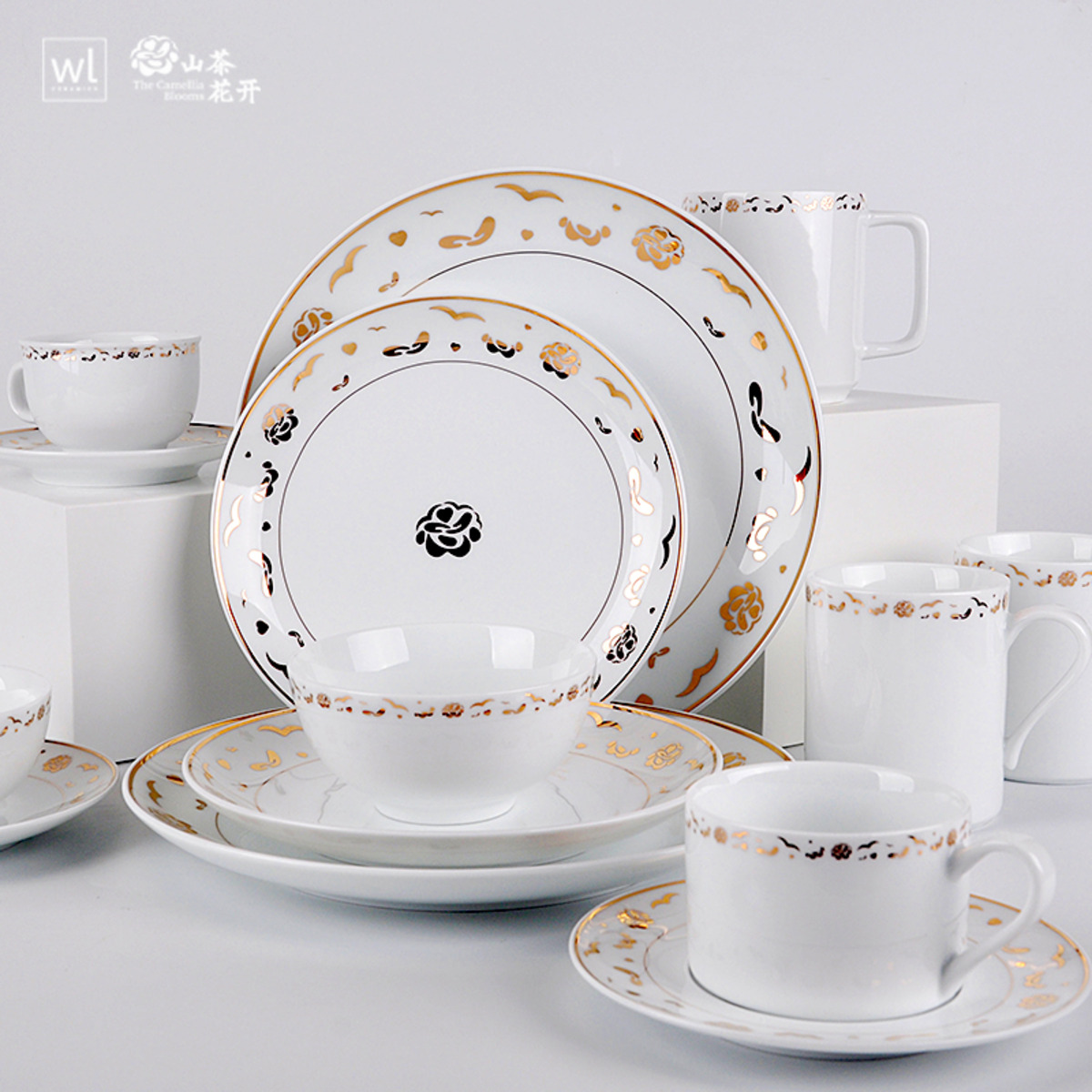 山茶花开联名款 生活家居瓷