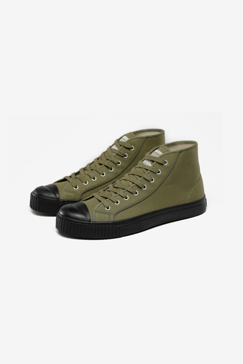 Okayama Canvas High-top Vuleanized Shoes