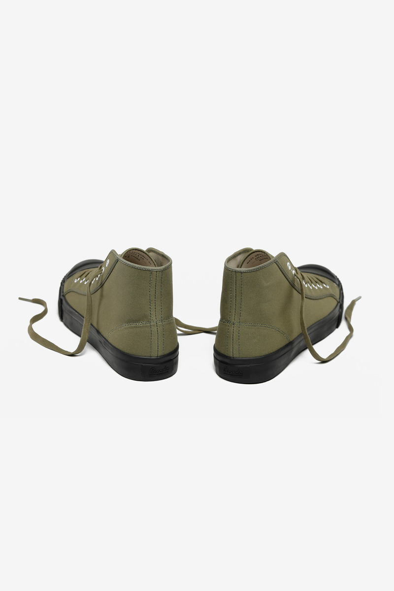 Okayama Canvas High-top Vuleanized Shoes-3