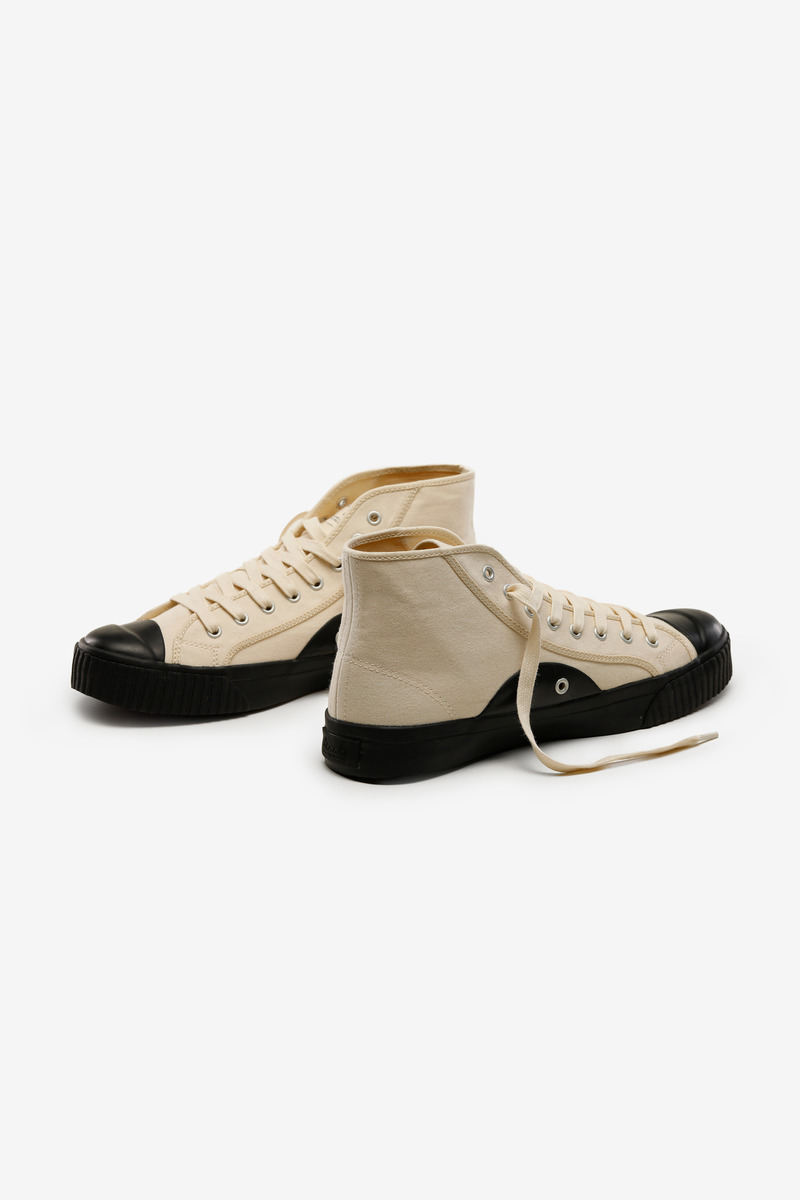 Okayama Canvas High-top Vuleanized Shoes-3