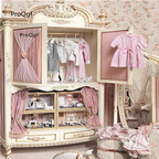 2999usd Prodgf 1Pcs A Set Children Minshuku lovely Wardrobe ins Bedroom Cloth Cabinet
