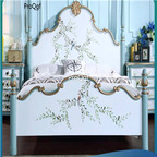 1500usd Prodgf 1Pcs A Set Minshuku French Painting Simple Castle Bedroom Bed