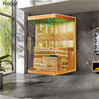 6000usd Prodgf 1Pcs A Set indoor dry sauna room Sauna House with LED Ceiling 2-4 person