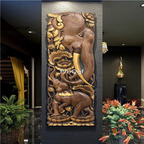 300usd Prodgf 1Pcs A Set Minshuku Castle elephant wall decoration