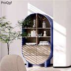 600usd Prodgf 1Pcs A Set Fashion Living Room arch door shape corner cabinet