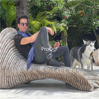 8800usd Prodgf 1Pcs A Set ins Fashion Boss Industry Outdoor Sofa