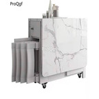 300usd Prodgf 1Pcs A Set High quality Fashion White color Foldable Dining Table