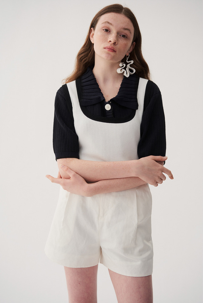 不对称解构吊带连衣裙