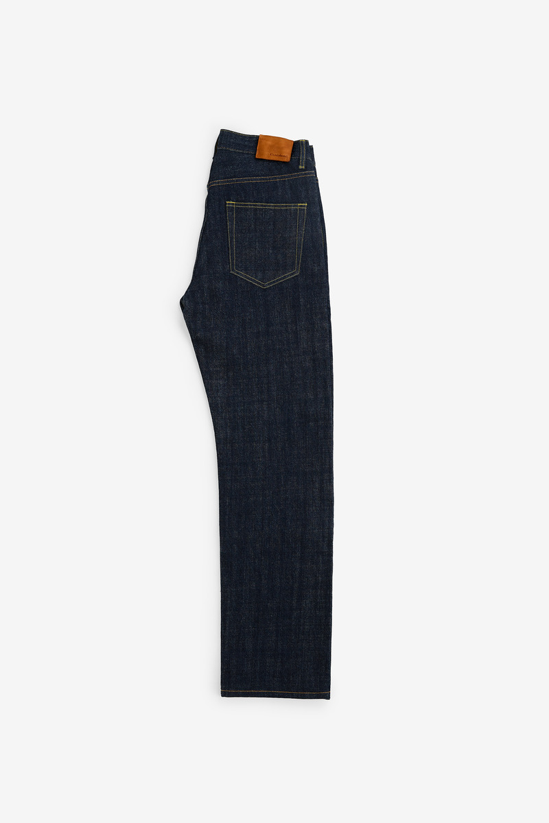 11.7oz Kojima Selvedge Raw Denim - Man Straight Fit Jeans-5