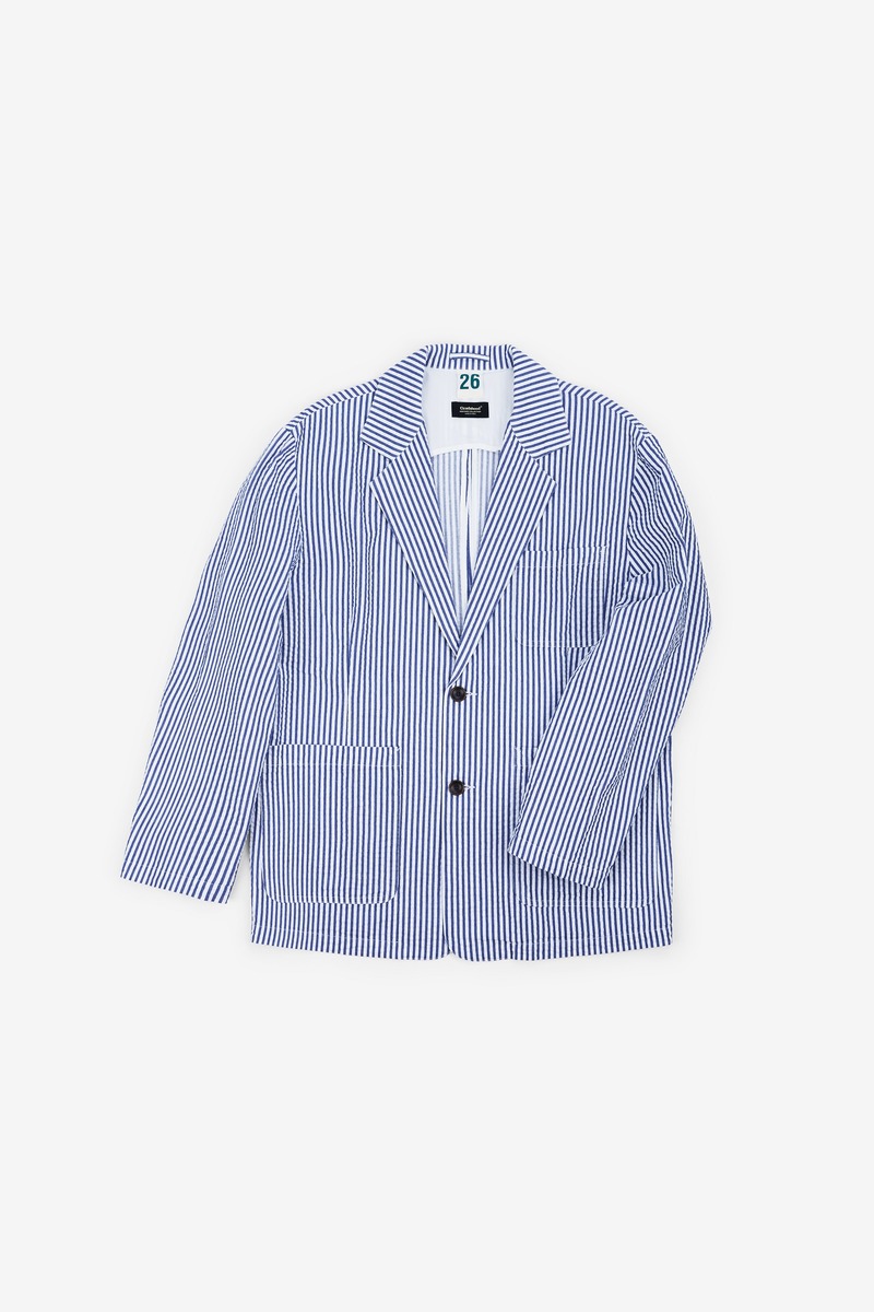 IVY Seersucker Striped Blazer Jacket, Unisex-3