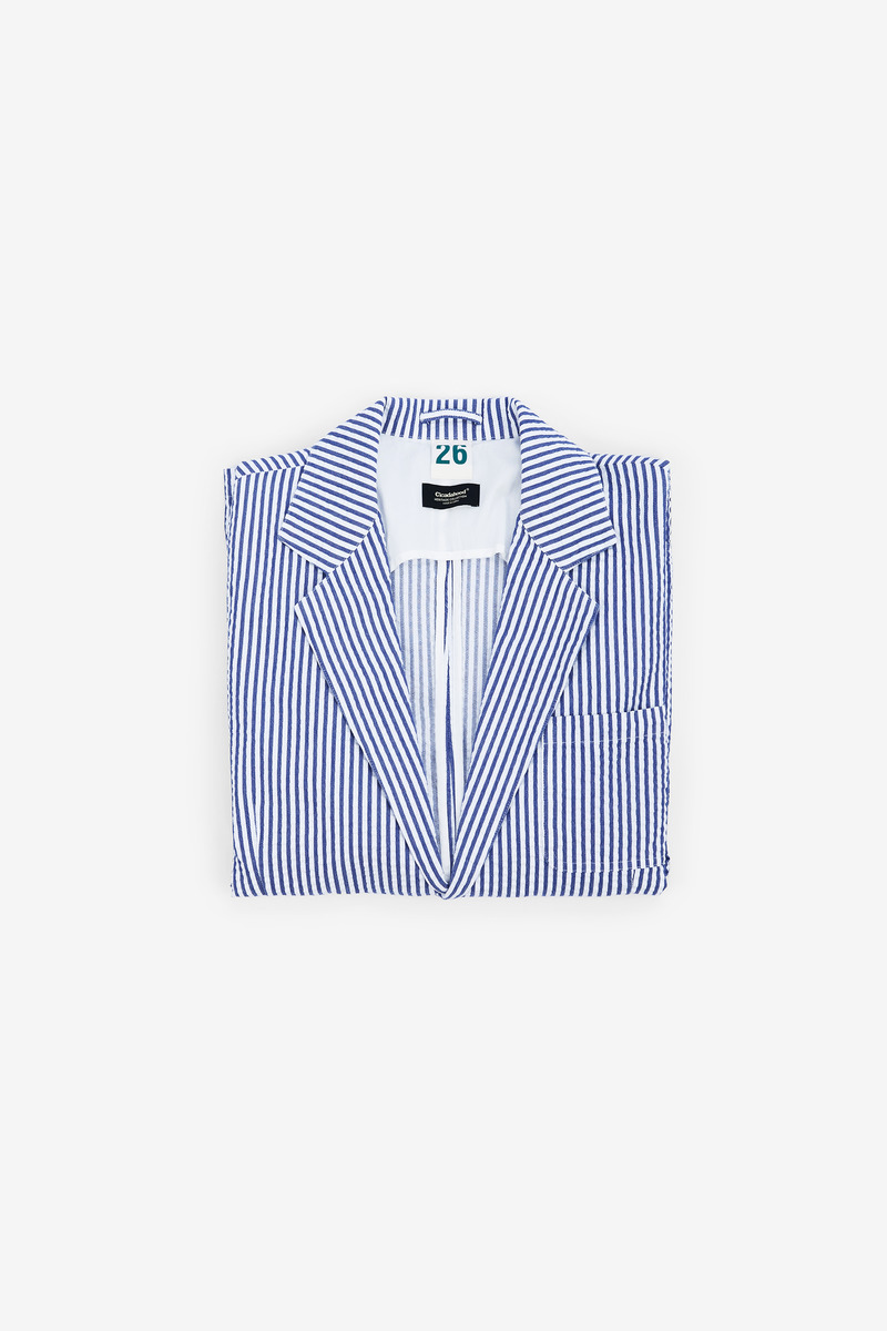 IVY Seersucker Striped Blazer Jacket, Unisex-5