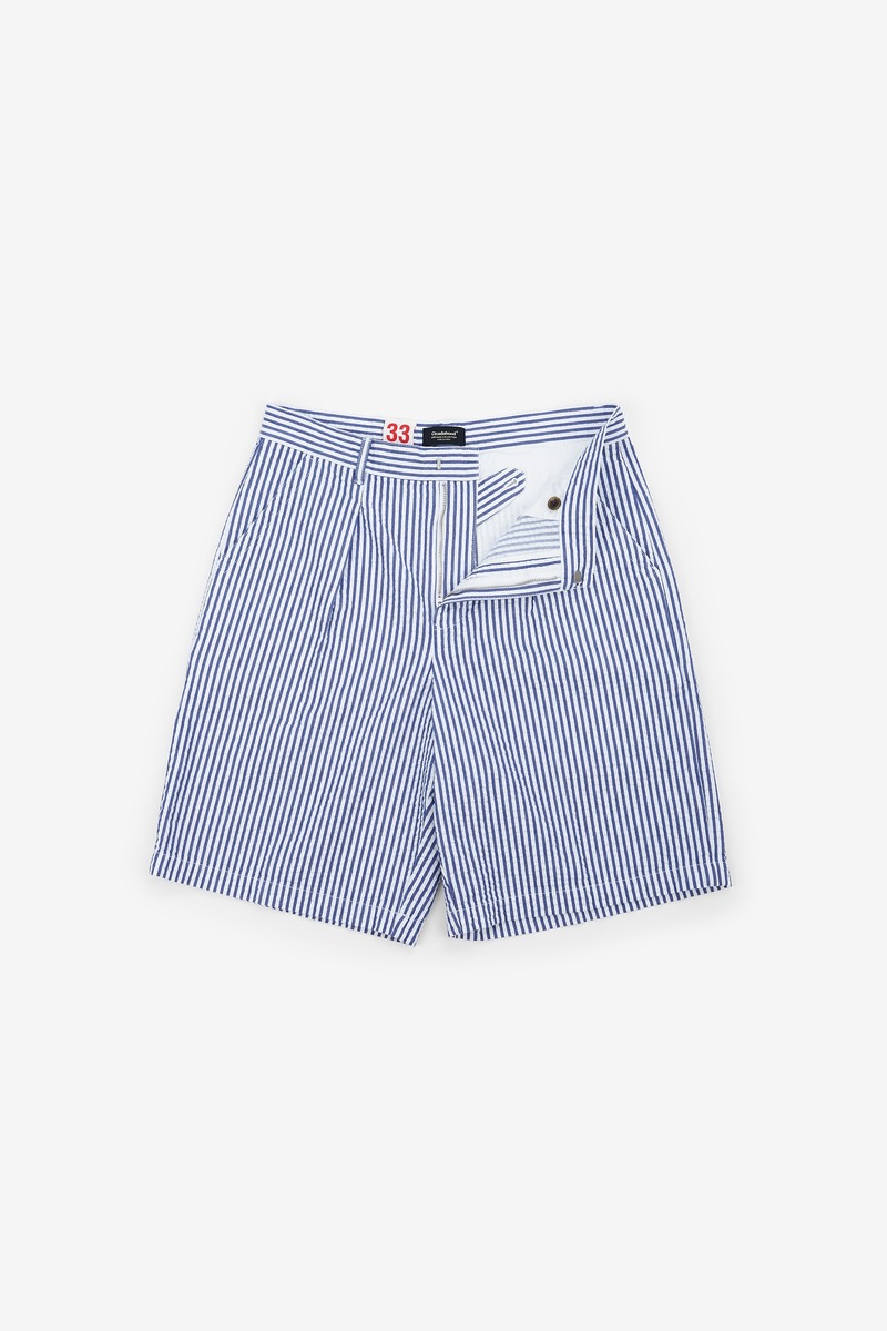 IVY Seersucker Striped Bermuda Shorts, Unisex
