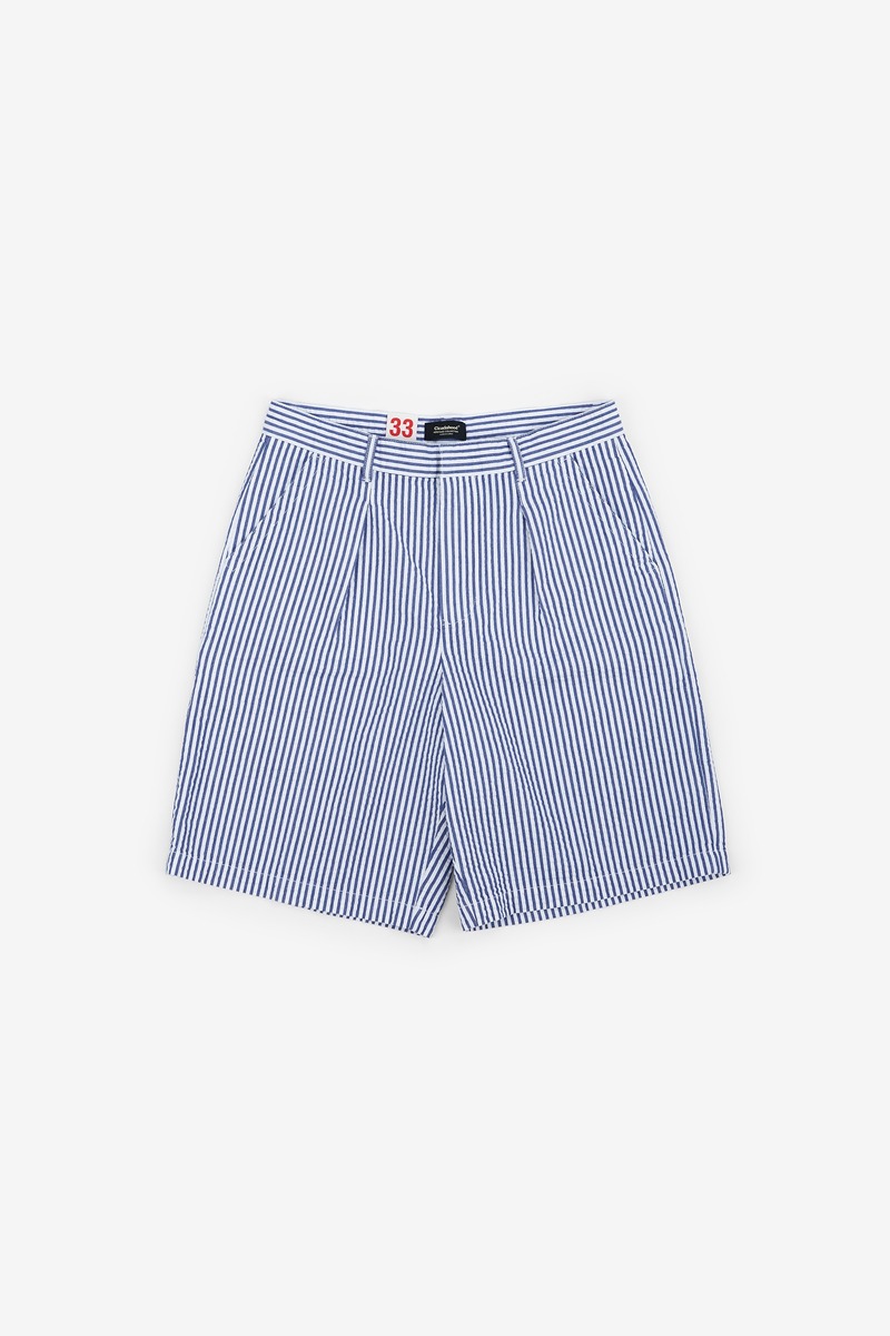 IVY Seersucker Striped Bermuda Shorts, Unisex-2