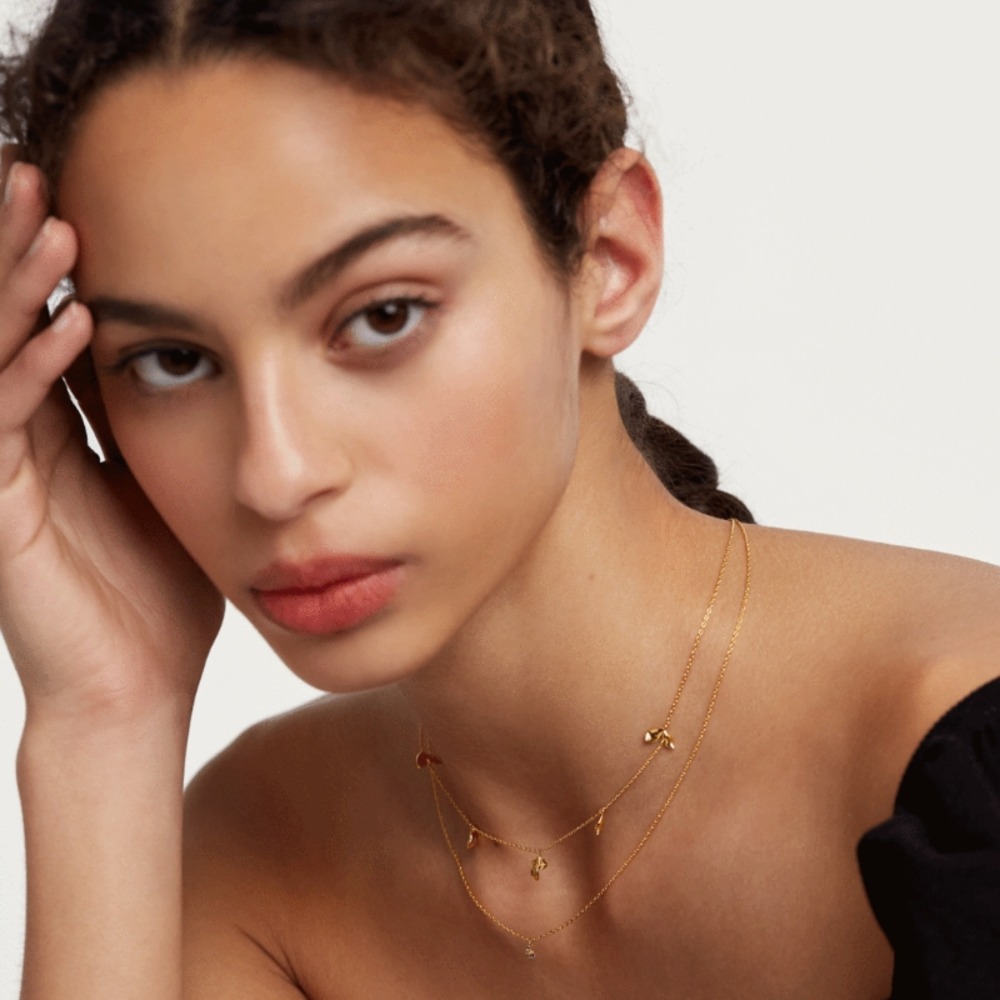 西班牙进口PD PAOLA 茉莉花瓣18k镀金手链 轻奢时尚 欧美小众设计