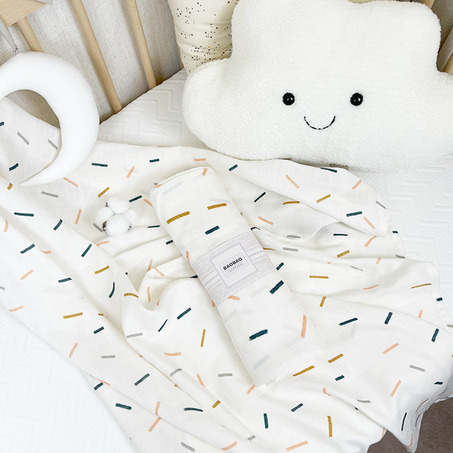 Colourful Dot Baby Muslin Blanket Swaddle