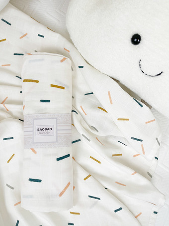 Colourful Dot Baby Muslin Blanket Swaddle-2