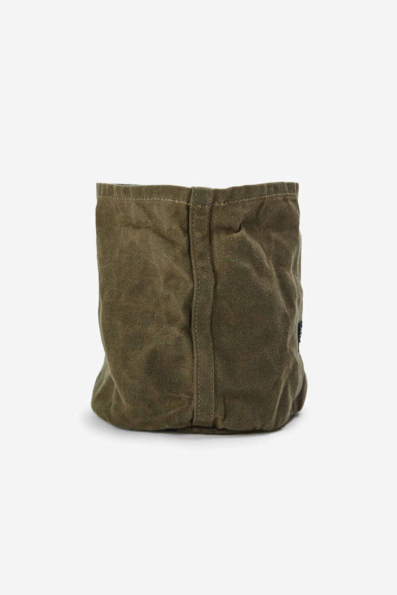 Okayama Waxed Canvas Outdoor Waterproof Flowerpot Bagging, Storage Bag/Olive green-2