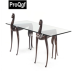1000usd QGF 1Pcs A Set Prodgf furniture animal sculpture Tea Table