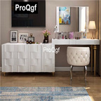 1300usd QGF 1Pcs A Set ins Prodgf Luxury Amazing make up table with tv cabinet