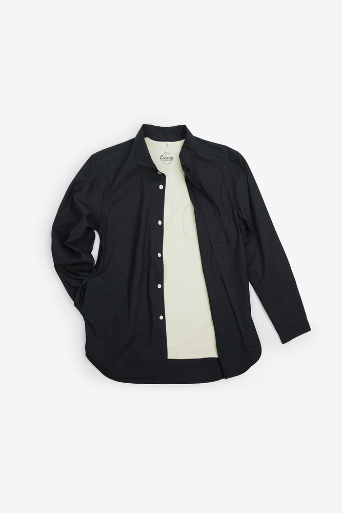 Japanese Cotton Typewriter Cloth Cutaway Collar Jacket, Unisex