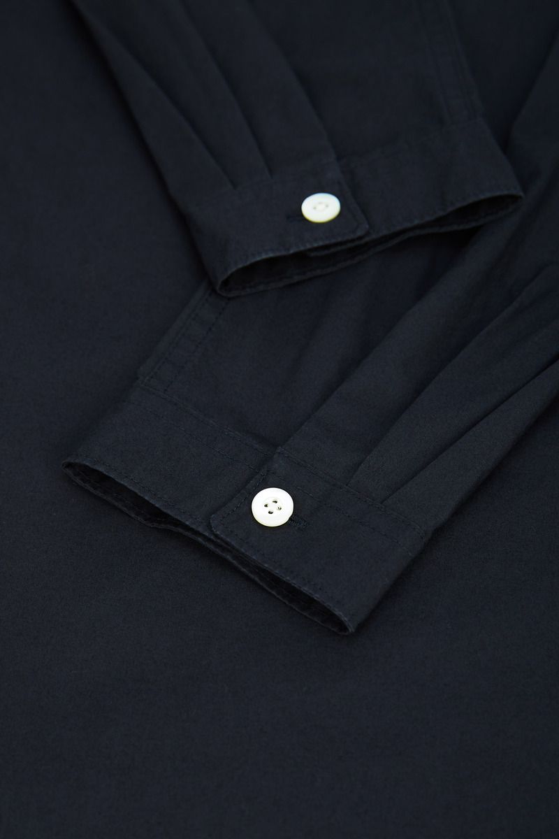 Japanese Cotton Typewriter Cloth Cutaway Collar Jacket, Unisex-3