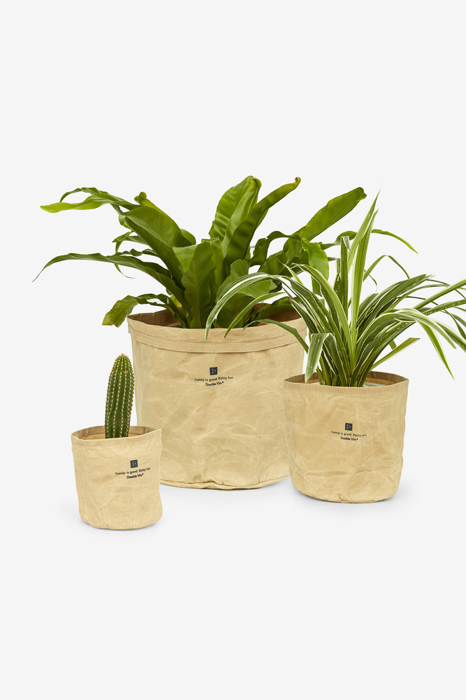 Okayama Waxed Canvas Outdoor Waterproof Flowerpot Bagging, Storage Bag/Khaki